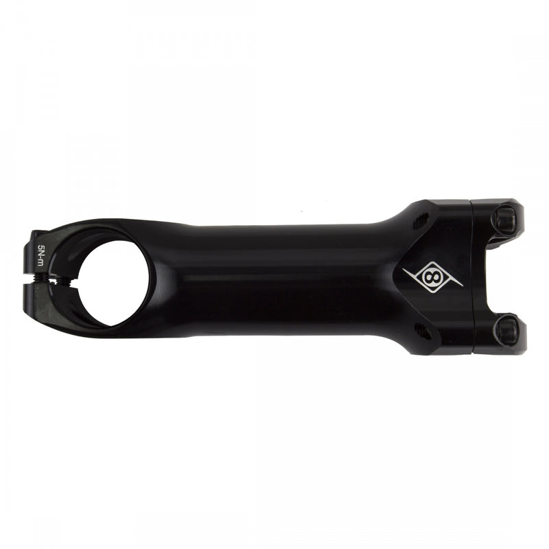 Load image into Gallery viewer, Origin8 Flux Stem 110mm Clamp 31.8mm +/-5 Deg Black Aluminum Road / Mountain