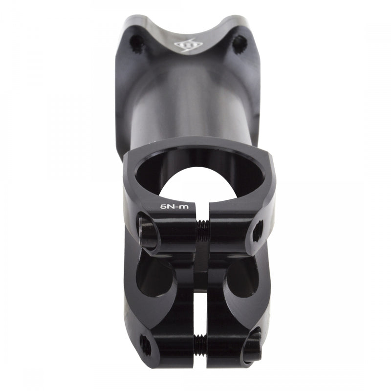 Load image into Gallery viewer, Origin8 Flux Stem 120mm Clamp 31.8mm +/-5 Deg Black Aluminum Road / Mountain