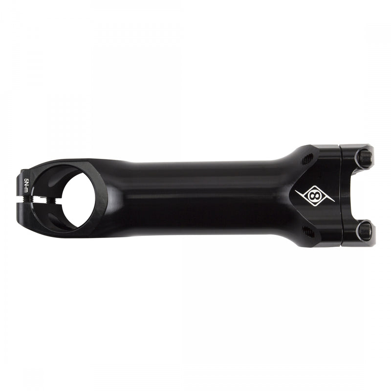 Load image into Gallery viewer, Origin8 Flux Stem 120mm Clamp 31.8mm +/-5 Deg Black Aluminum Road / Mountain