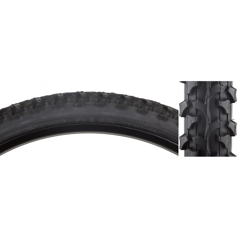 Load image into Gallery viewer, Sunlite MTB Alpha Bite 26x2.1 Wire Tires Durable, Classic MTB Off-Road Cycling Tires with Large Knobs (Pack of 2)