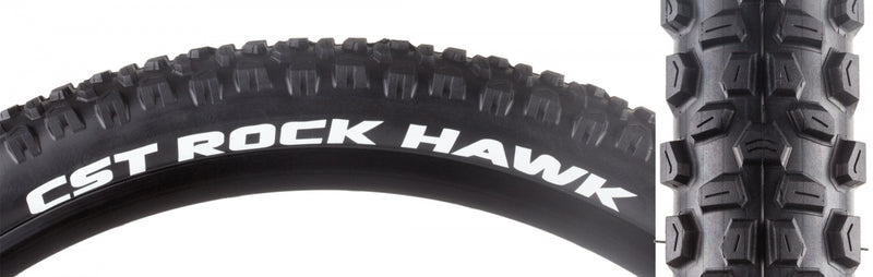 Load image into Gallery viewer, Pack of 2 Cst Premium Rock Hawk 27.5x2.25 Wire TPI 65 Black/Bsk Mountain Bike
