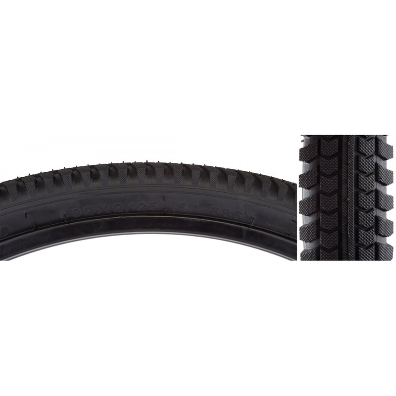 Load image into Gallery viewer, Pack of 2 Sunlite Cruiser Directional 32x2.125 Clincher Wire TPI Black/Black