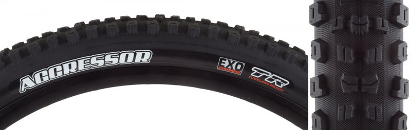 Load image into Gallery viewer, Pack of 2 Maxxis Aggressor DC/EXO/TR 26x2.3 Tubeless TPI 60 Black/Black
