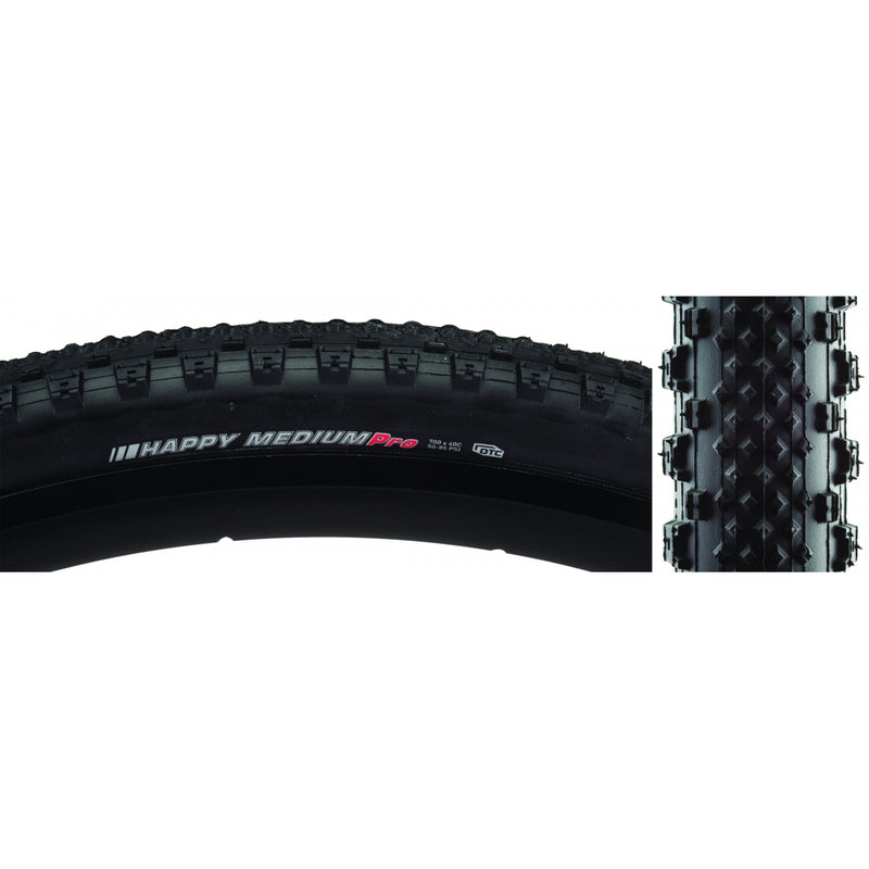 Load image into Gallery viewer, Pack of 2 Kenda Happy Medium Pro Tire 700 x 40 Clincher Folding Black