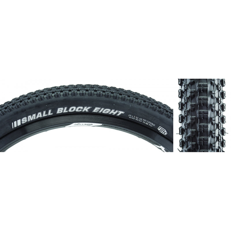 Load image into Gallery viewer, Pack of 2 Kenda Small Block 8 Sport 20x2.1 Wire TPI 80 Black/Bsk Reflective BMX