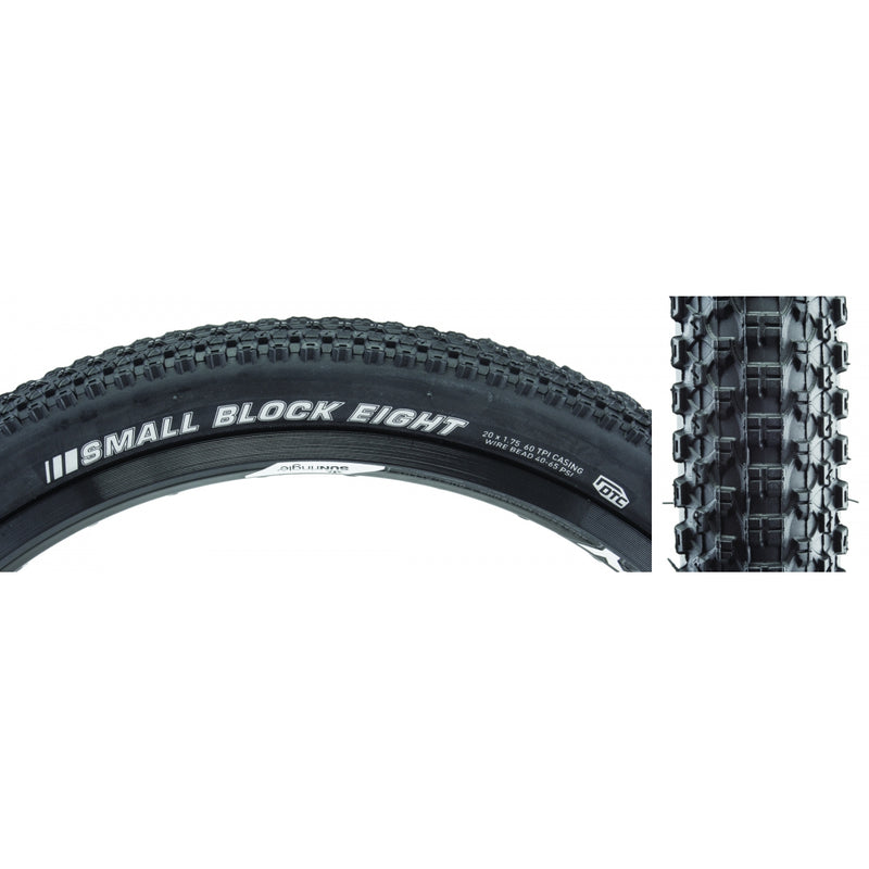 Load image into Gallery viewer, Pack of 2 Kenda Small Block 8 Sport 20x1.75 Clincher Wire TPI 65 Black/Bsk
