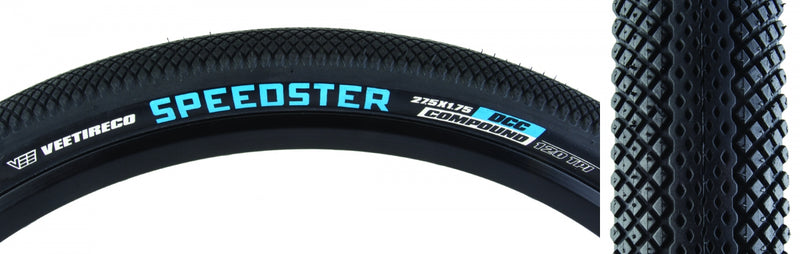 Load image into Gallery viewer, Pack of 2 Vee Tire & Rubber Speedster EBike 27.5x1.75 Tubeless TPI 50 Bk/Blk