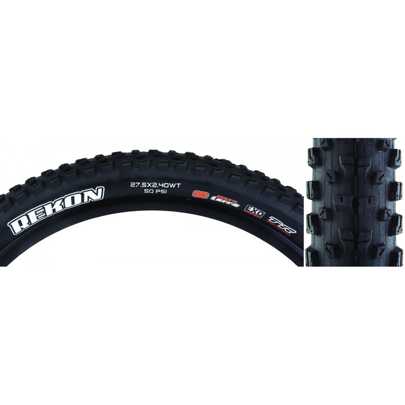 Load image into Gallery viewer, Maxxis Rekon 27.5" Mountain Bike Tires - Tubeless Ready, 3C Maxx Terra, EXO Protection (Bundle of 2)