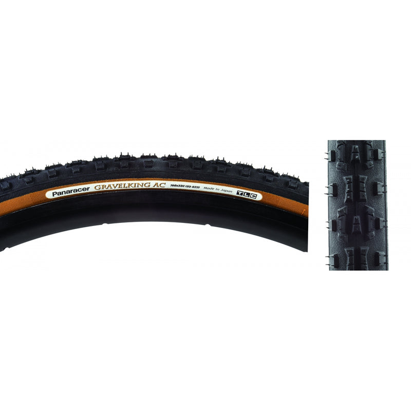 Load image into Gallery viewer, Panaracer GravelKing All Condition Knobby 700x33 Tubeless TPI 60 Bk/Brn