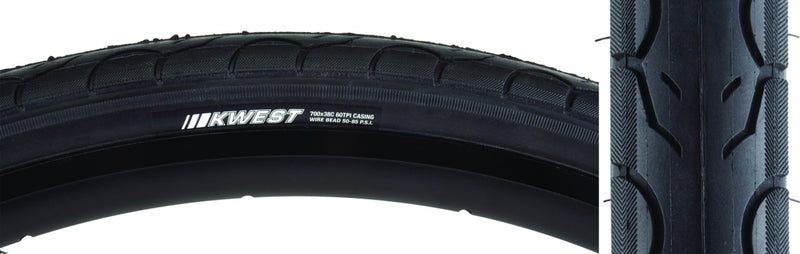 Load image into Gallery viewer, Pack of 2 Kenda Kwest 700x38 Clincher Wire TPI 65 Black/Bsk Reflective Road Tire