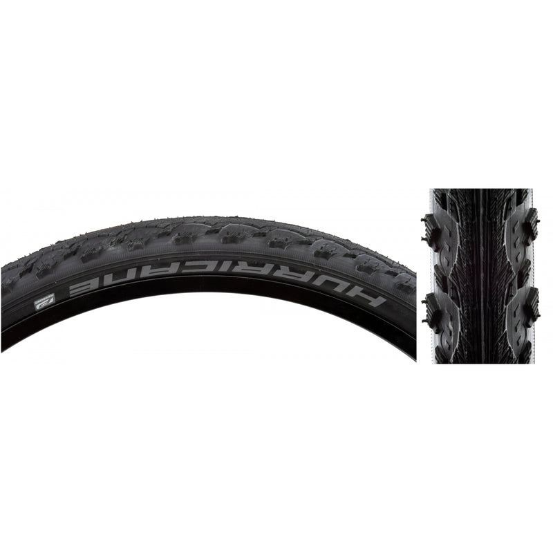 Load image into Gallery viewer, Schwalbe Hurricane Performance 26x2.0 Wire TPI Low Noise Dual Compound Bicycle Tires Bundle