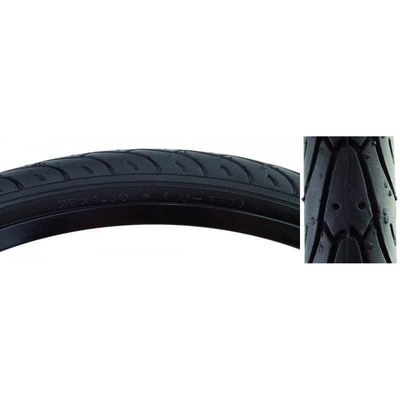 Load image into Gallery viewer, Pack of 2 Sunlite City Slick II 26x1.5 Clincher Fold TPI 85 Blk/Blk
