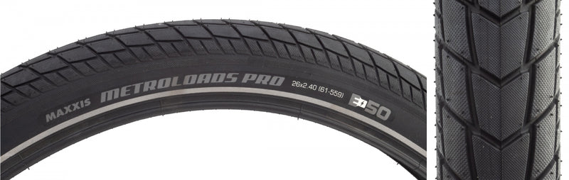 Load image into Gallery viewer, Maxxis Metroloads Pro 26x2.4 Bike Tires - Durable, Wire Bead, High-Performance Commuter & Utility Tire Bundle