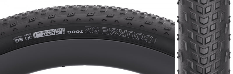 Load image into Gallery viewer, WTB Course TCS Light Fast Rolling 700x52mm Tubeless Gravel Bike Tires Durable, Aero-Optimized