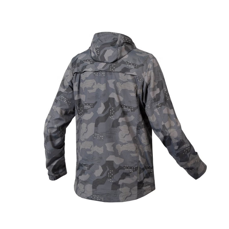 Load image into Gallery viewer, Endura Hummvee Windproof Hooded Shell Jacket, XL , Gray Camo