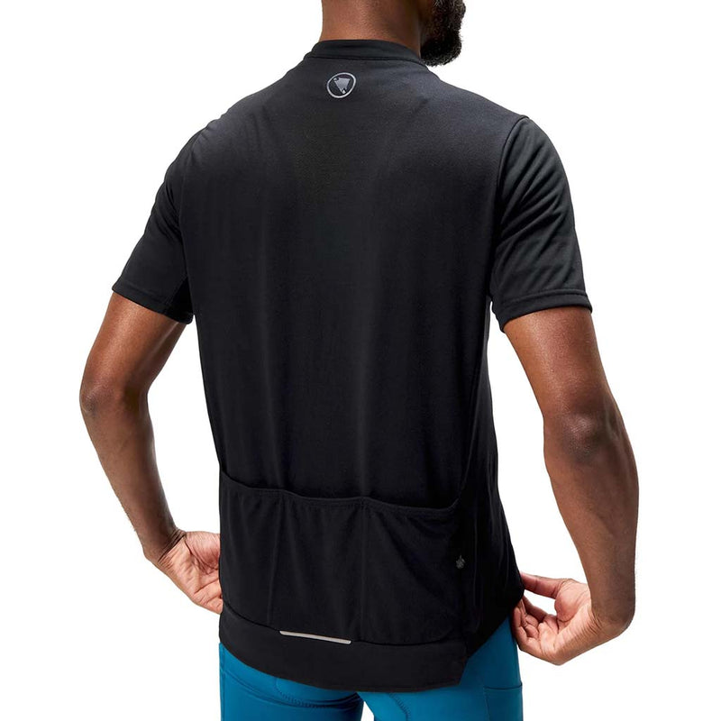 Load image into Gallery viewer, Endura Loop S/S Zipped Jersey, Large, Black NLS