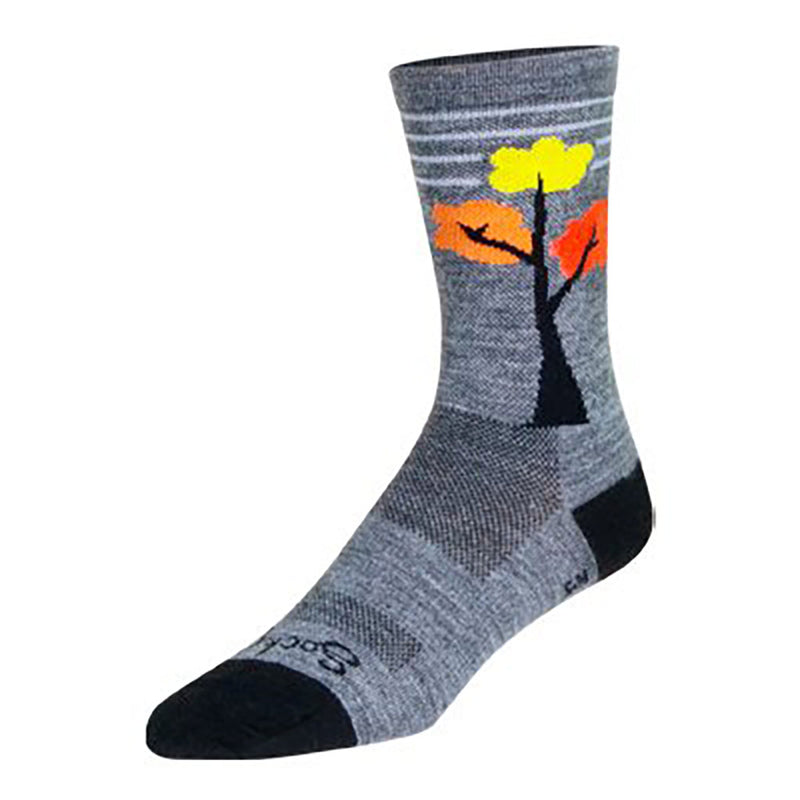 Load image into Gallery viewer, Sockguy Fall Y'all Wool Socks, 5-9, Gray