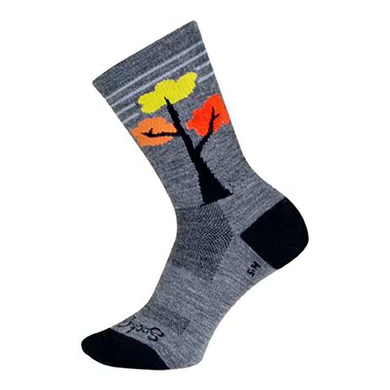 Load image into Gallery viewer, Sockguy Fall Y'all Wool Socks, 9-13, Gray