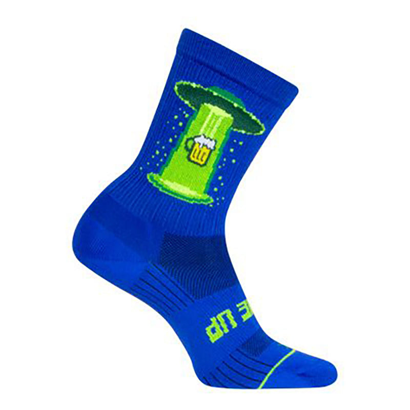 Load image into Gallery viewer, Sockguy SGX Beer Me Up Socks, 5-9, Blue NLS