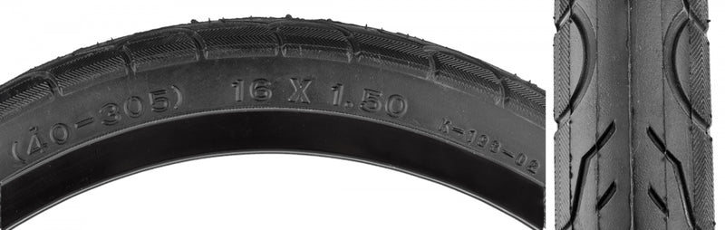 Load image into Gallery viewer, Pack of 2 Sunlite Kwest 16x1.5 Clincher Wire TPI 65 Black/Black Reflective