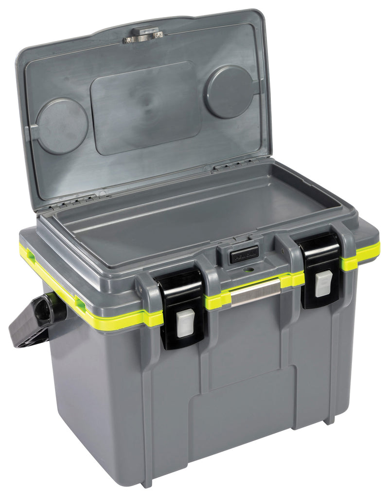 Load image into Gallery viewer, Stay Cool in Style with the Pelican 14qt Elite Cooler in Gray/Green