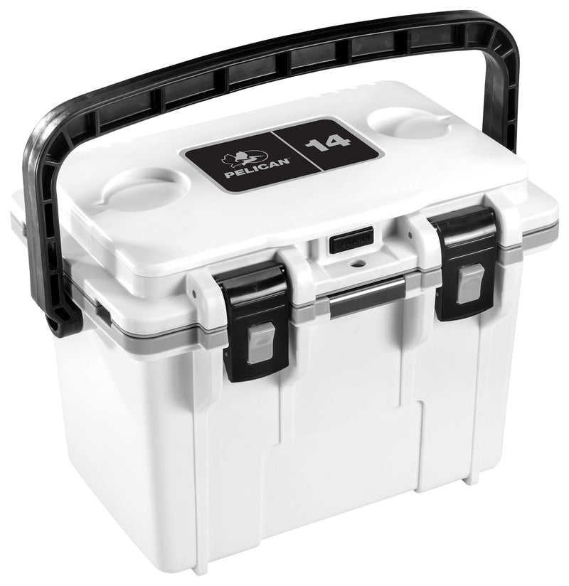Load image into Gallery viewer, Premium Performance: Pelican 14qt Elite Cooler in White/Gray