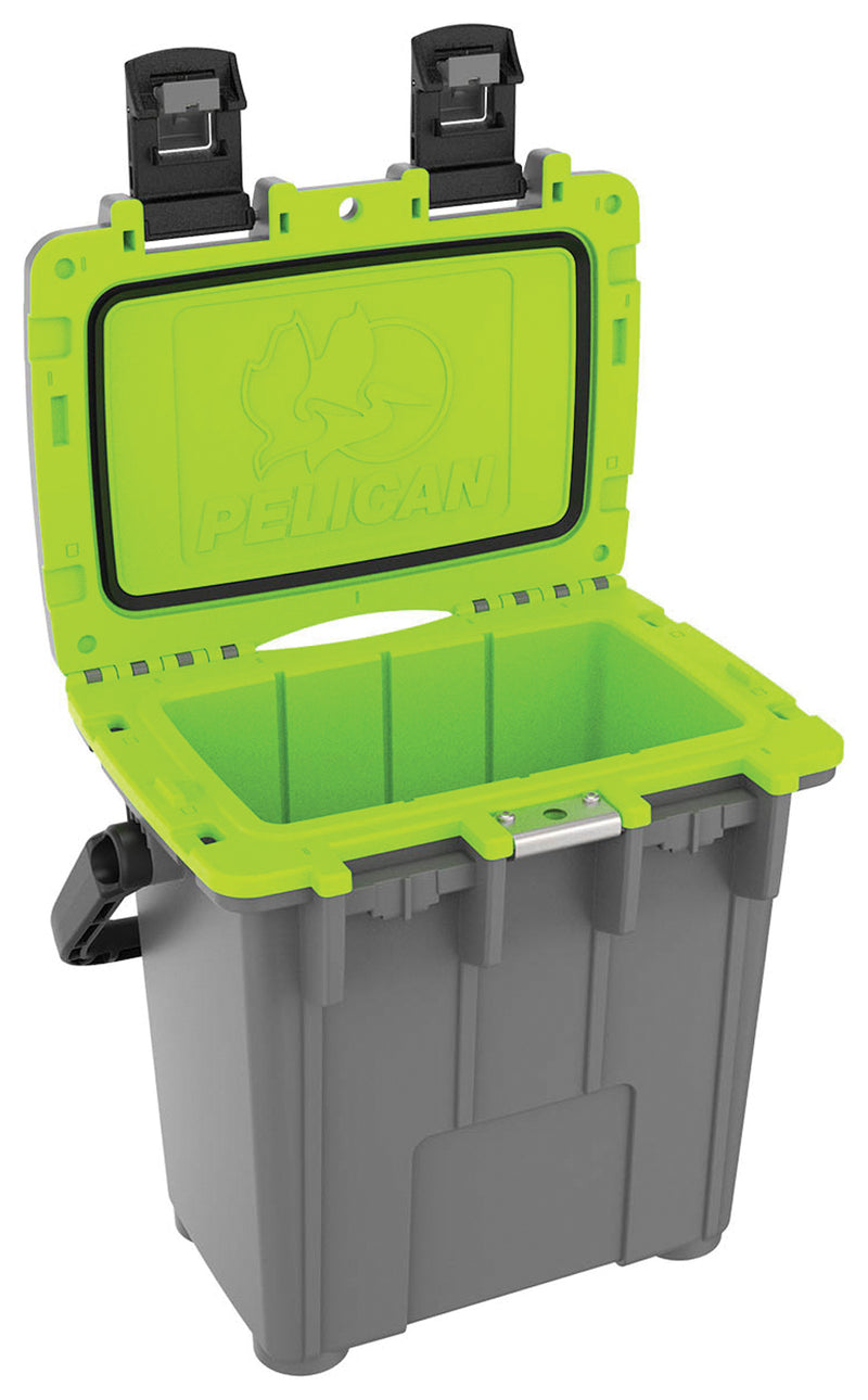 Load image into Gallery viewer, Stay Cool in Style with the Pelican 20qt Elite Cooler in Gray/Green