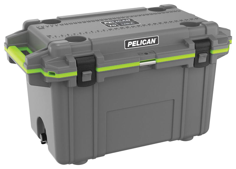 Load image into Gallery viewer, Pelican 70qt Elite Cooler Gray/green