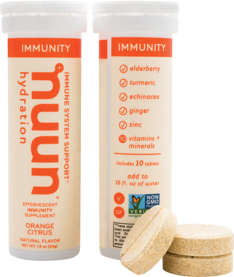 Load image into Gallery viewer, Nuun Immunity Orange/Citrus Tabs: Sport & Recovery Drink for Enhanced Immune Support Pack of 8