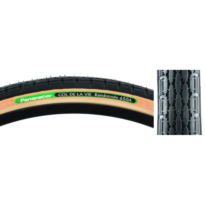 Load image into Gallery viewer, Pack of 2 Panaracer Randonnee 26x13/8 Wire TPI 45 Black/Ysk Reflective