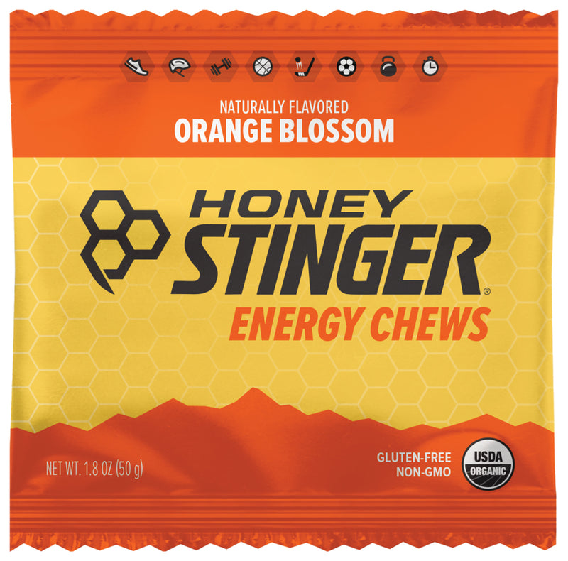 Load image into Gallery viewer, Honey Stinger Organic Energy Chews - Orange Blossom Flavored Energy Fuel Pack of 12
