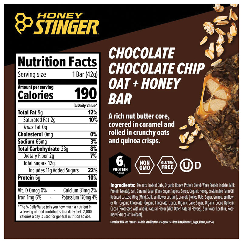 Load image into Gallery viewer, Honey-Stinger-Oat-and-Honey-Bar-Bars-Chocolate-Chocolate-Chip-BARS0111