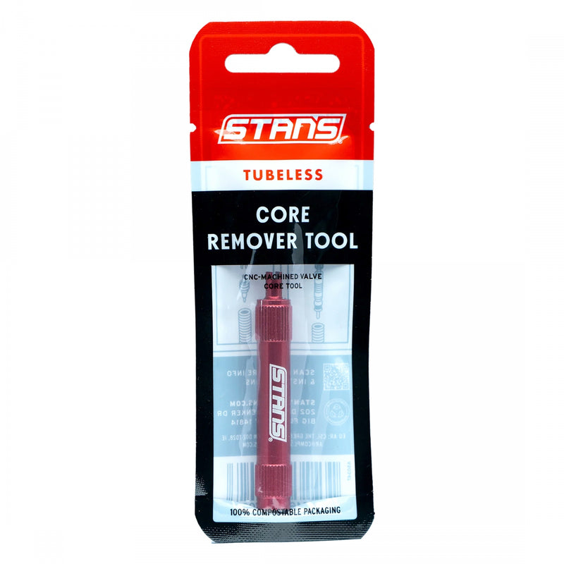 Load image into Gallery viewer, Stans Tubeless Core Remover Tool Valve Core Remover Red PV/SV