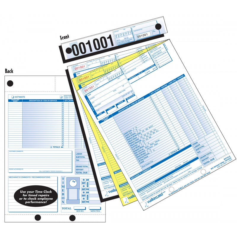 Load image into Gallery viewer, Walking-Bird-Publications-Big-Repair-Sales-Forms-Miscellaneous-Shop-Supply-MSSS0019