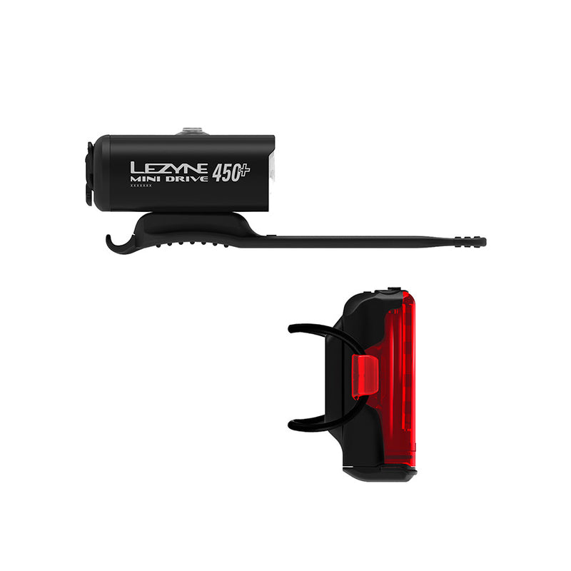 Load image into Gallery viewer, Lezyne Mini Drive 450+ and KTV Drive Pro+ Light Pair, Black