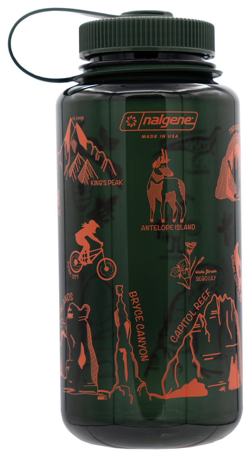 Load image into Gallery viewer, Custom Wm 32oz Nalgene Ut Jade State
