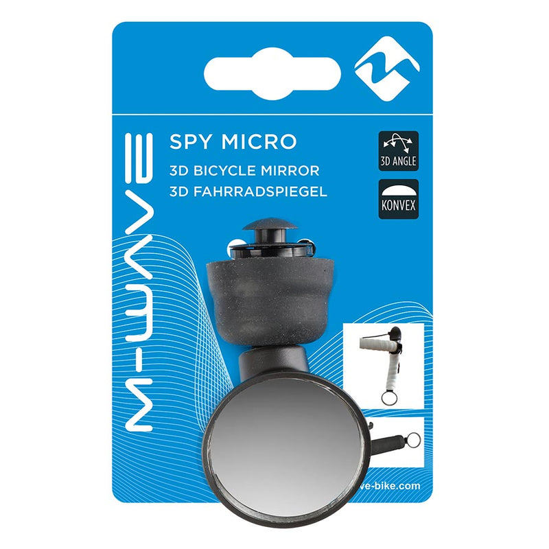Load image into Gallery viewer, M-Wave Spy Micro Mirror Mount: Bar End