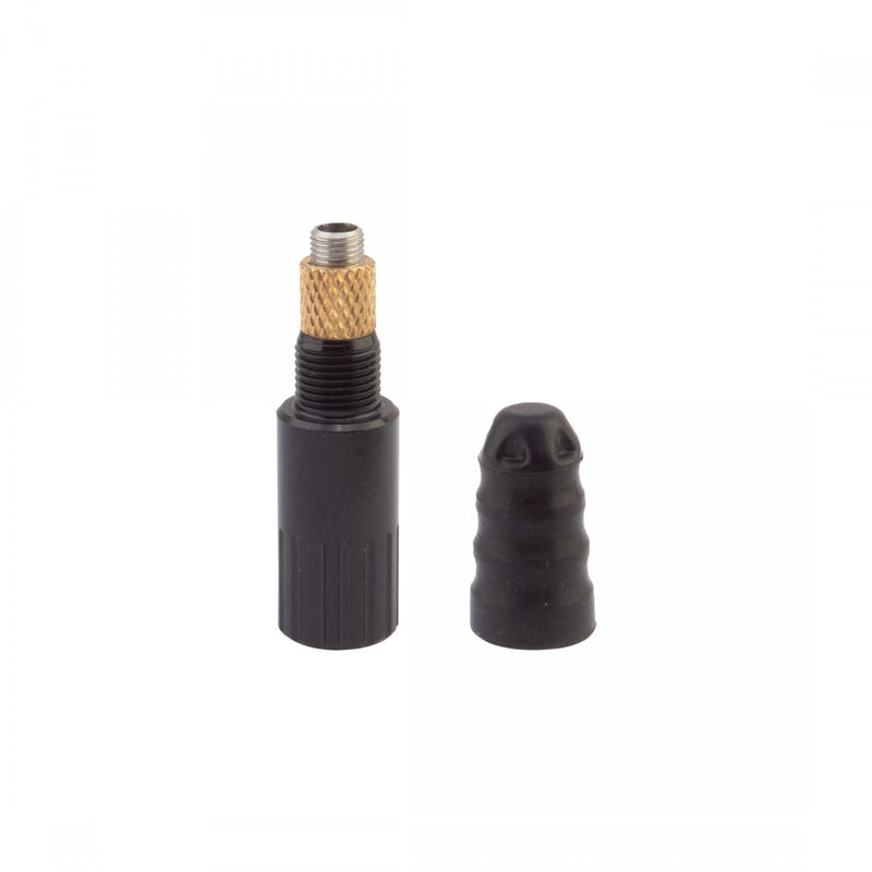Load image into Gallery viewer, Origin8 Hi-Flo Presta Valve Converters Valve Core Pair Black
