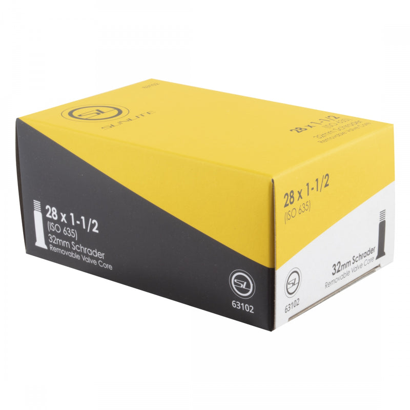 Load image into Gallery viewer, Sunlite Standard Tubes - 28 x 1-1/2, Schrader Valve 32mm 0d, Pack of 2