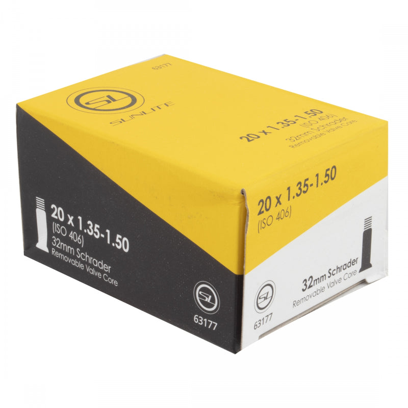 Load image into Gallery viewer, Sunlite Standard Tubes - 20 x 1.35-1.50 (406x37), SV 32mm 0d, Pack of 2