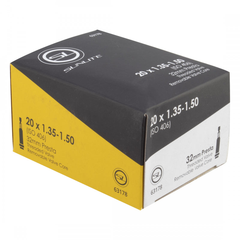 Load image into Gallery viewer, Sunlite Standard Tubes - 20 x 1.35-1.50 (406x37-45), PV 32mm 0d, Pack of 2