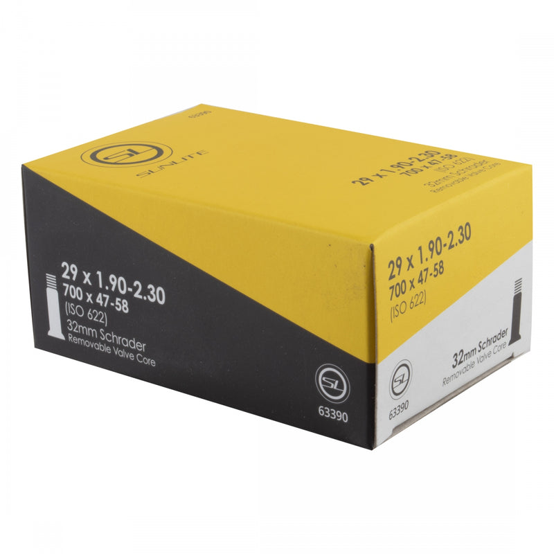 Load image into Gallery viewer, Pack of 2 Sunlite Standard Schrader Valve 29x1.90-2.30 (700x47-58) SV 32mm 0d