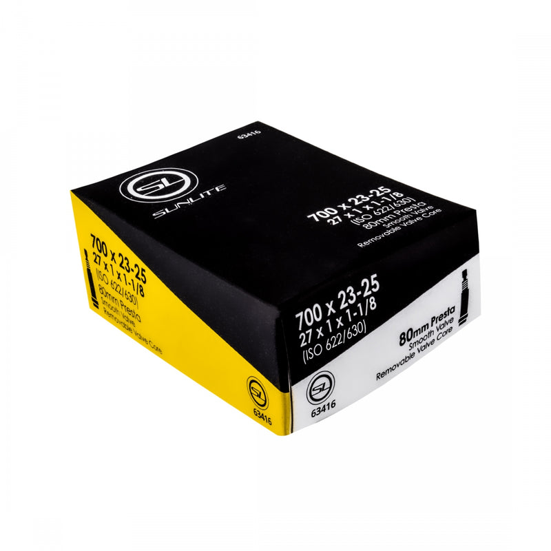 Load image into Gallery viewer, Pack of 2 Sunlite Standard Presta Valve 700x23-25 (27x1x1-1/8) PV 80mm 0d