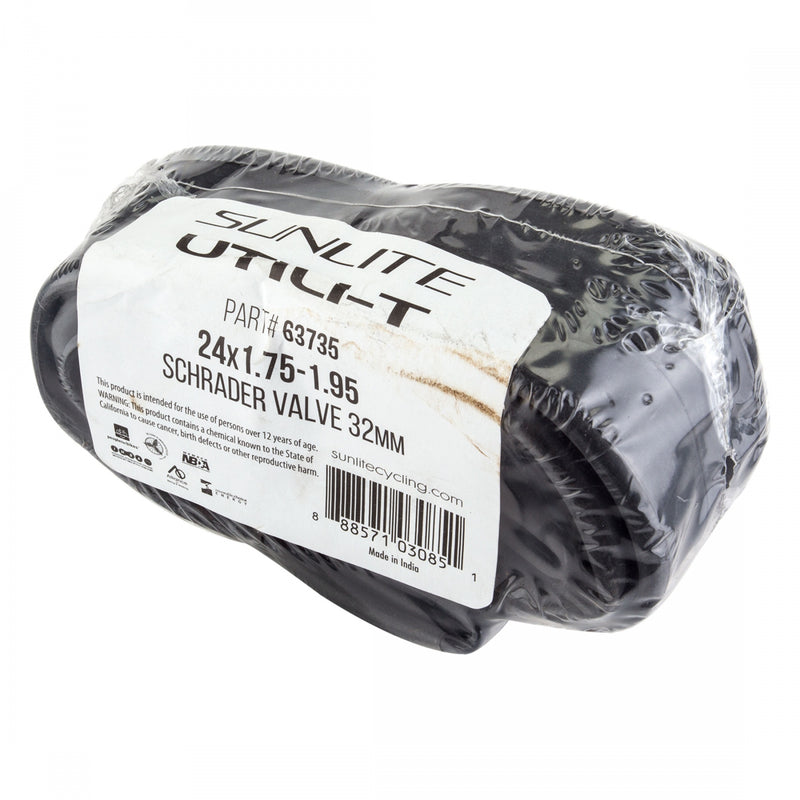 Load image into Gallery viewer, Sunlite Utili-T Standard Schrader Valve Tubes 24x1.75-1.95 SV 32mm 0d