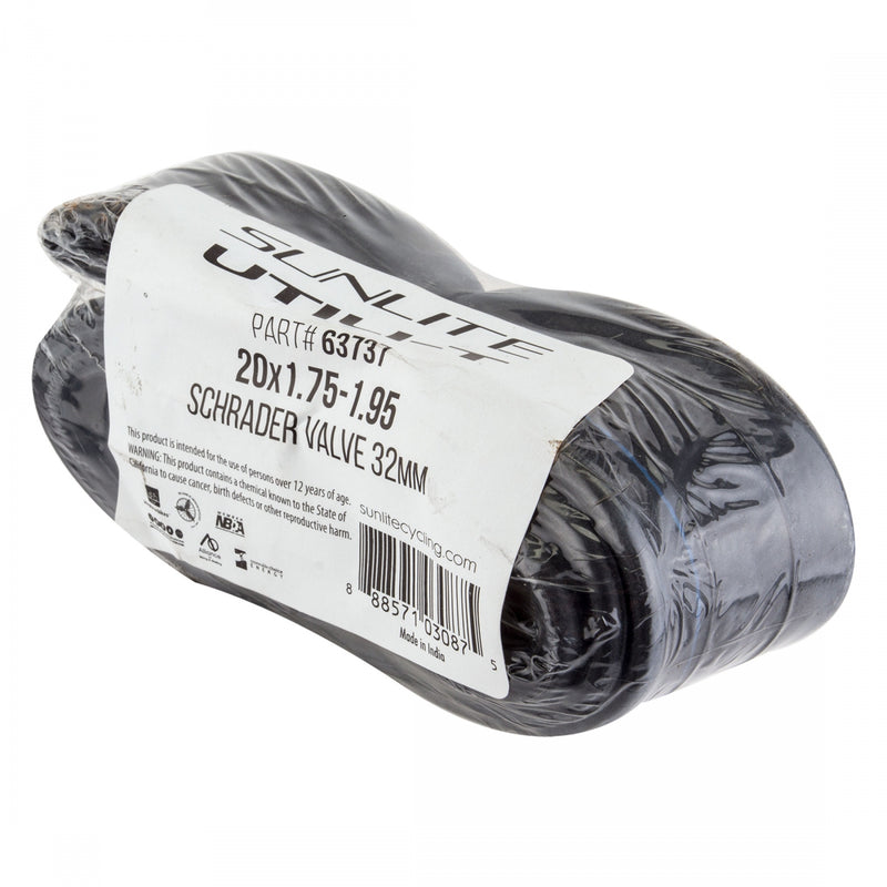 Load image into Gallery viewer, Sunlite Utili-T Standard Schrader Valve Tubes 20x1.75-1.95 SV 32mm 0d