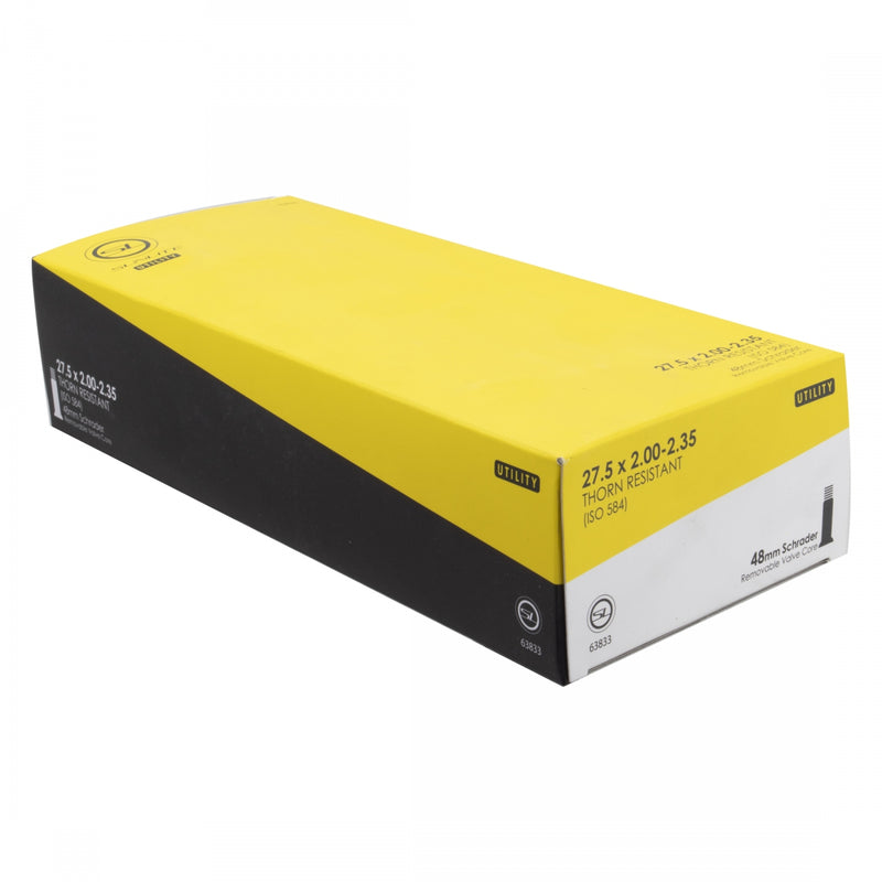 Load image into Gallery viewer, Pack of 2 Sunlite Utili-T Thorn Resistant Schrader Valve Tubes 27.5x2.00-2.35