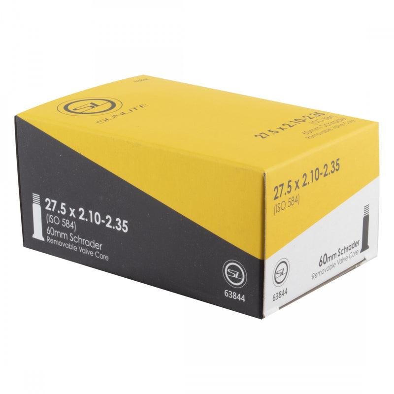 Load image into Gallery viewer, Pack of 2 Sunlite Standard Schrader Valve 27.5x2.10-2.35 SV 60mm 0d