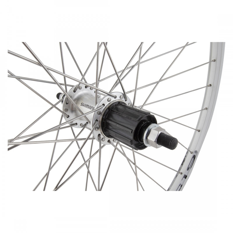 Load image into Gallery viewer, Wheel Master 26in WEI ZAC19 Rear B/O 3/8x135mm Double Wall Rim Brake Silver