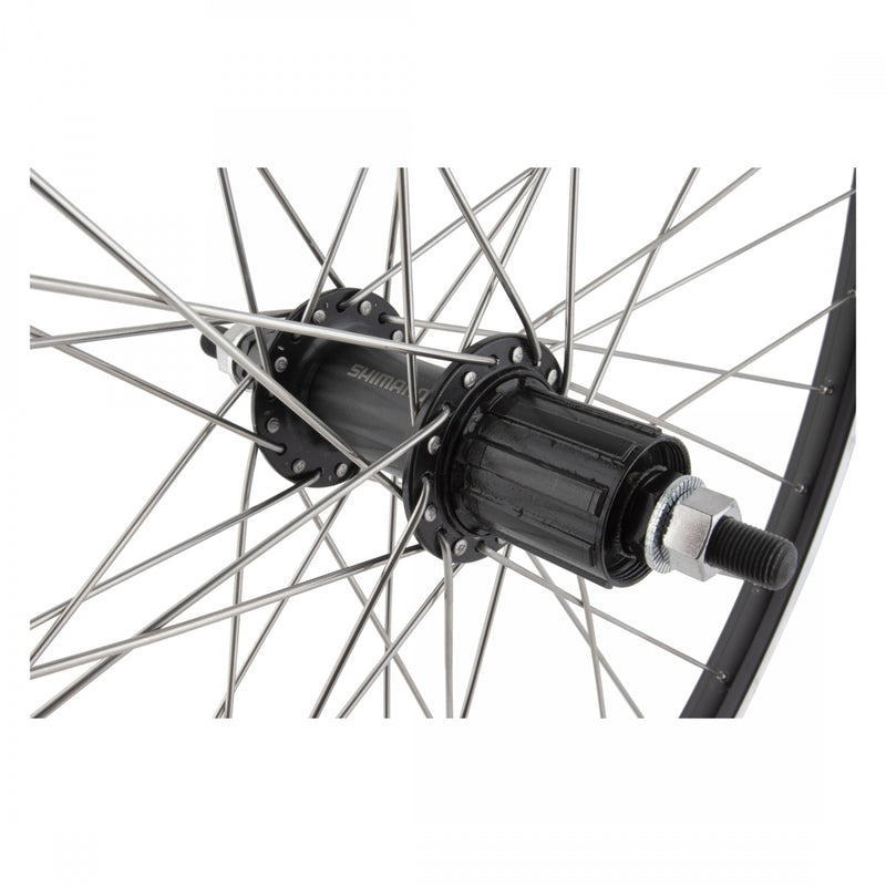 Load image into Gallery viewer, Wheel Master 26in WEI ZAC19 Rear Wheel B/O 3/8x135mm Double Wall Rim Brake Blk