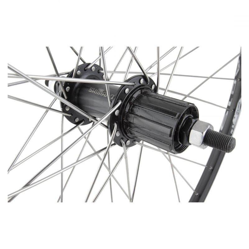 Load image into Gallery viewer, Wheel Master 700c WEI ZAC19 Rear B/O 3/8in Shi TX500 Rim Brake Clincher Black